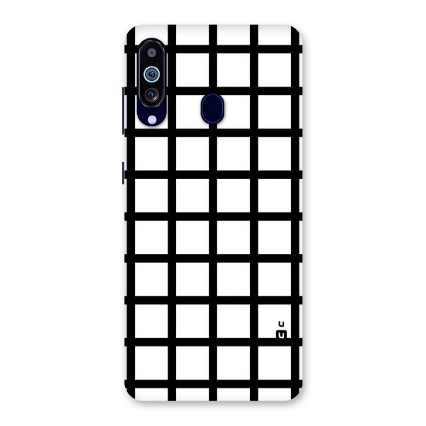 Aesthetic Grid Lines Back Case for Galaxy A60