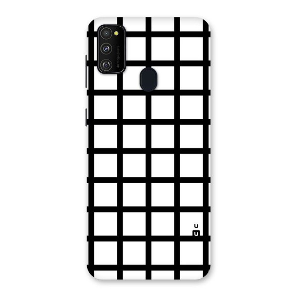 Aesthetic Grid Lines Back Case for Galaxy M21