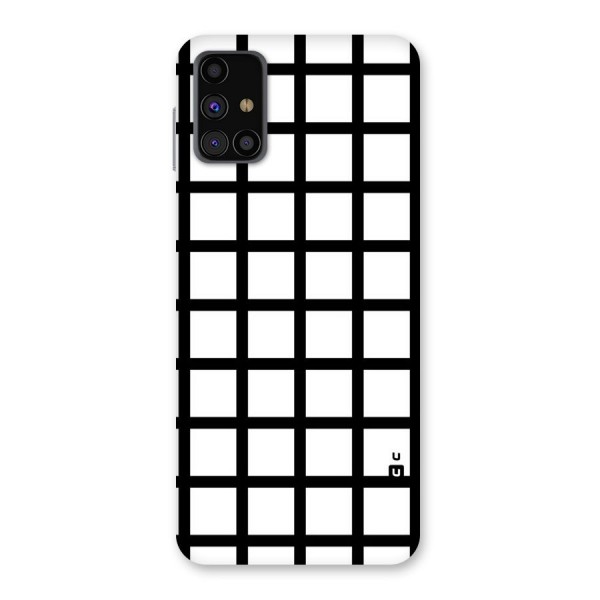 Aesthetic Grid Lines Back Case for Galaxy M31s