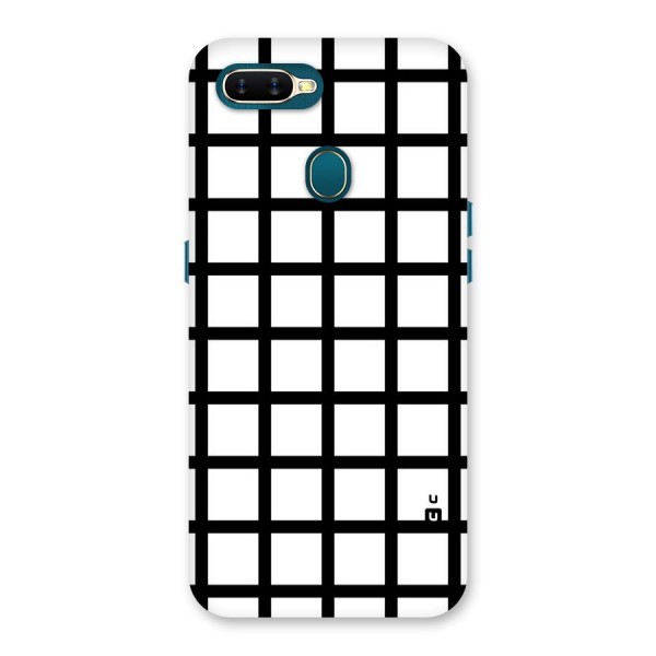 Aesthetic Grid Lines Back Case for Oppo A7