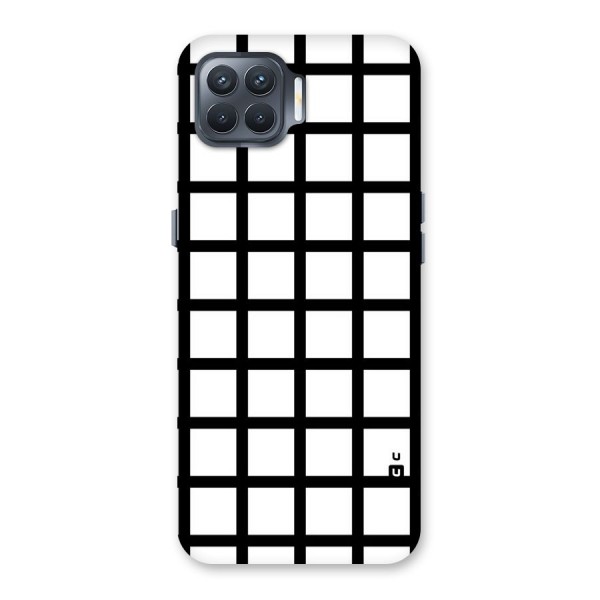 Aesthetic Grid Lines Back Case for Oppo F17 Pro