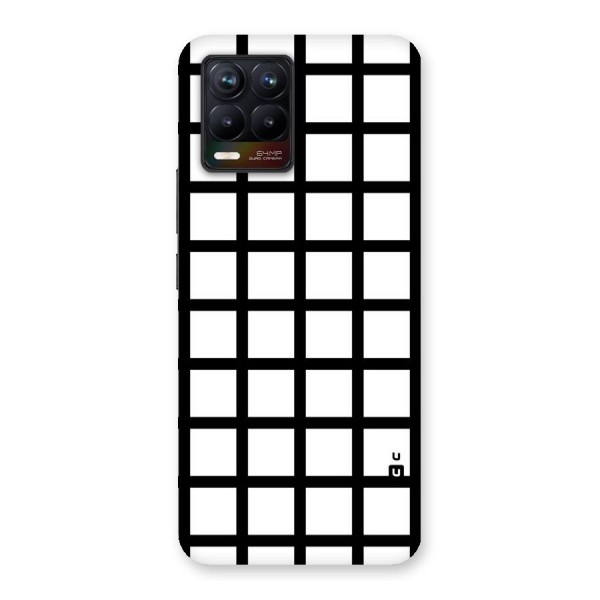 Aesthetic Grid Lines Back Case for Realme 8