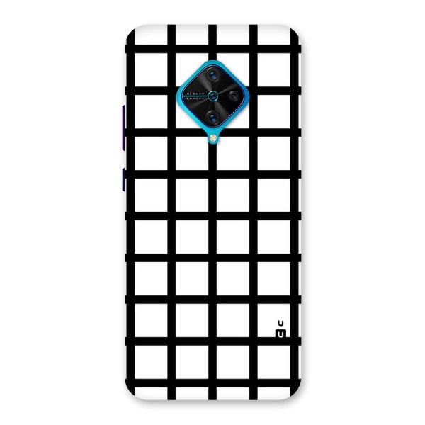 Aesthetic Grid Lines Back Case for Vivo S1 Pro