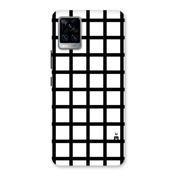 Aesthetic Grid Lines Back Case for Vivo V20 Pro