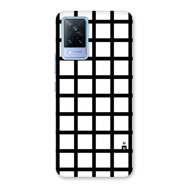 Aesthetic Grid Lines Back Case for Vivo V21 5G