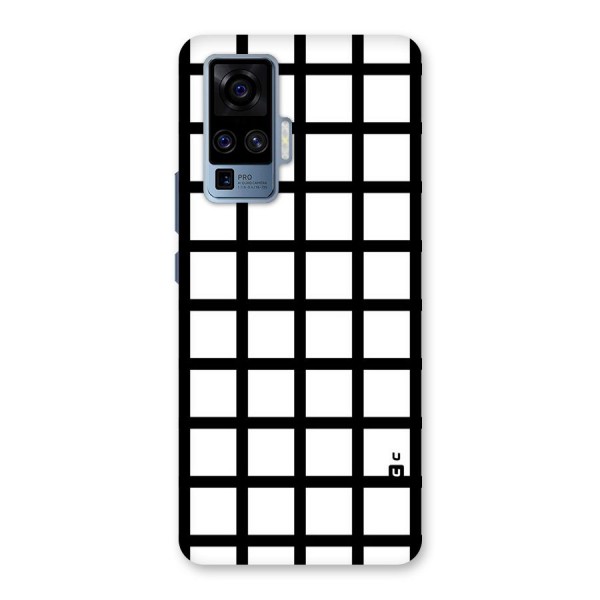 Aesthetic Grid Lines Back Case for Vivo X50 Pro