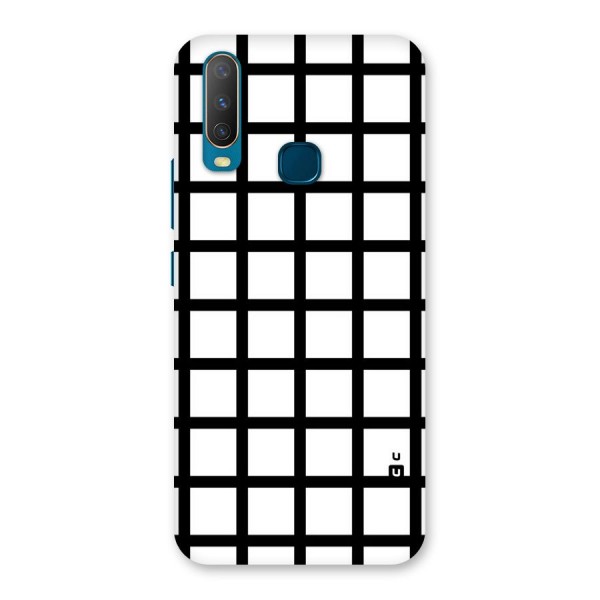 Aesthetic Grid Lines Back Case for Vivo Y12