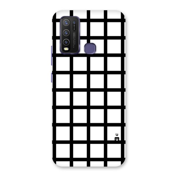 Aesthetic Grid Lines Back Case for Vivo Y30