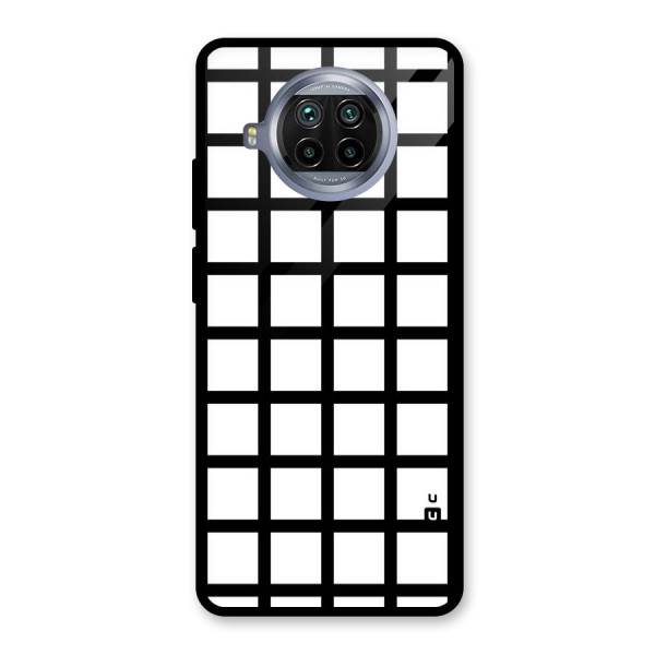 Aesthetic Grid Lines Glass Back Case for Mi 10i