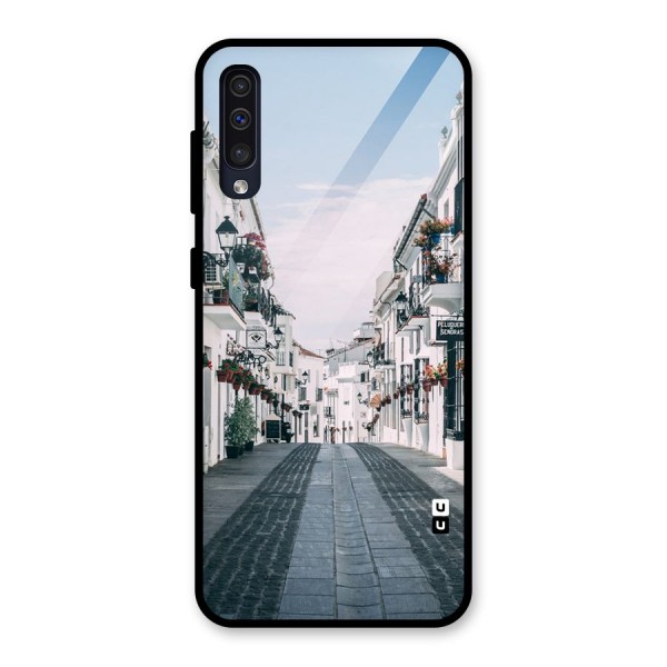 Aesthetic Street Glass Back Case for Galaxy A50s