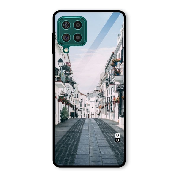 Aesthetic Street Glass Back Case for Galaxy F62