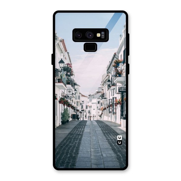 Aesthetic Street Glass Back Case for Galaxy Note 9