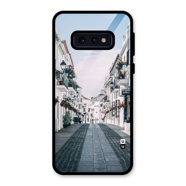 Aesthetic Street Glass Back Case for Galaxy S10e