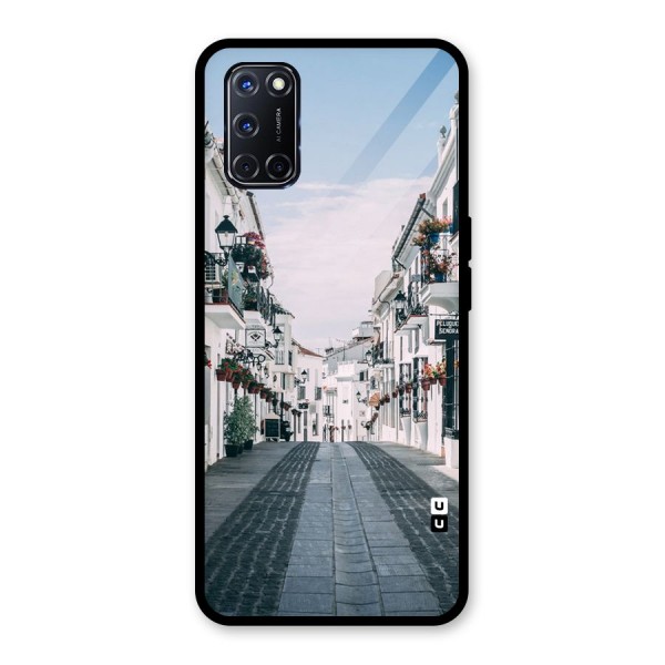 Aesthetic Street Glass Back Case for Oppo A52