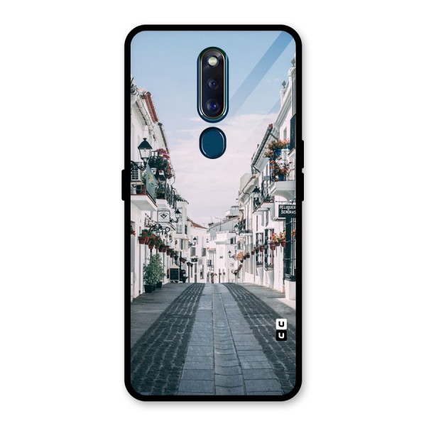 Aesthetic Street Glass Back Case for Oppo F11 Pro