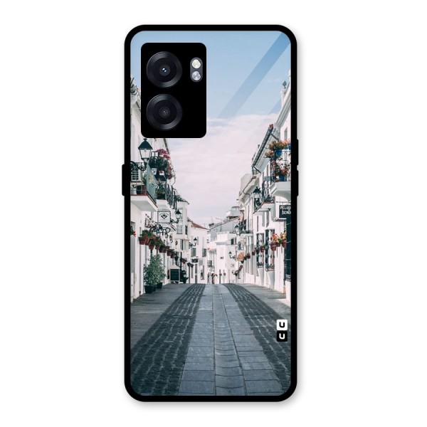 Aesthetic Street Glass Back Case for Oppo K10 (5G)