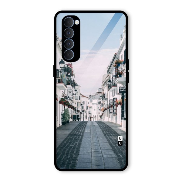 Aesthetic Street Glass Back Case for Oppo Reno4 Pro