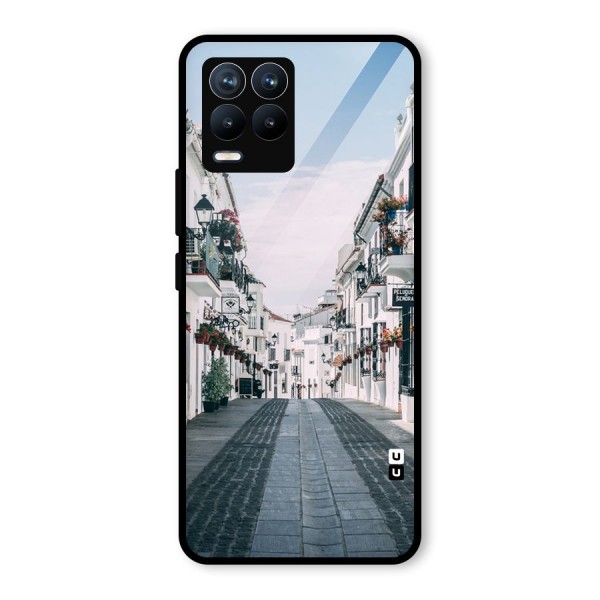 Aesthetic Street Glass Back Case for Realme 8 Pro