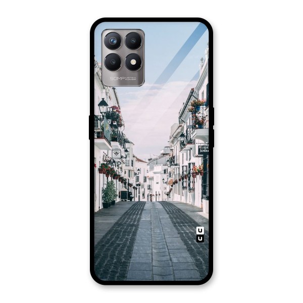 Aesthetic Street Glass Back Case for Realme 8i