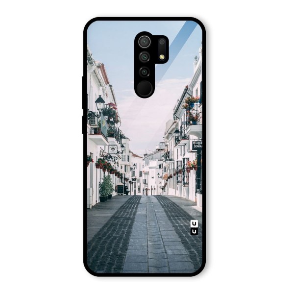 Aesthetic Street Glass Back Case for Redmi 9 Prime