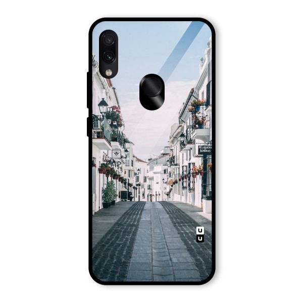 Aesthetic Street Glass Back Case for Redmi Note 7