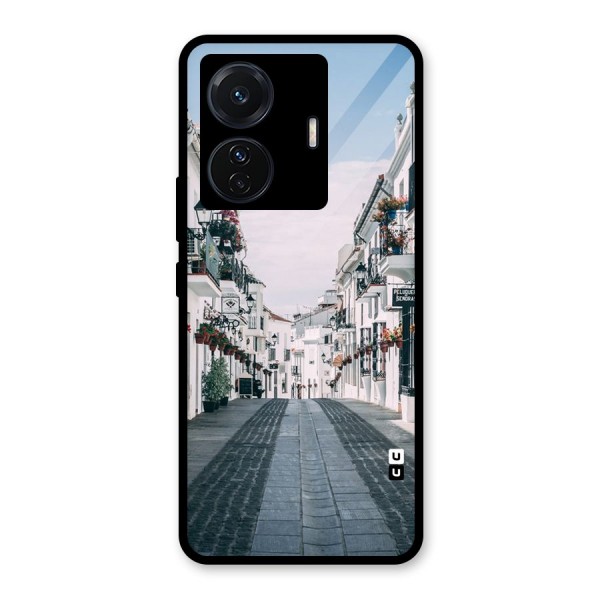 Aesthetic Street Glass Back Case for Vivo T1 Pro