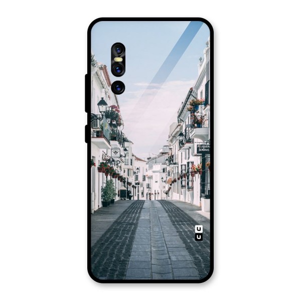 Aesthetic Street Glass Back Case for Vivo V15 Pro