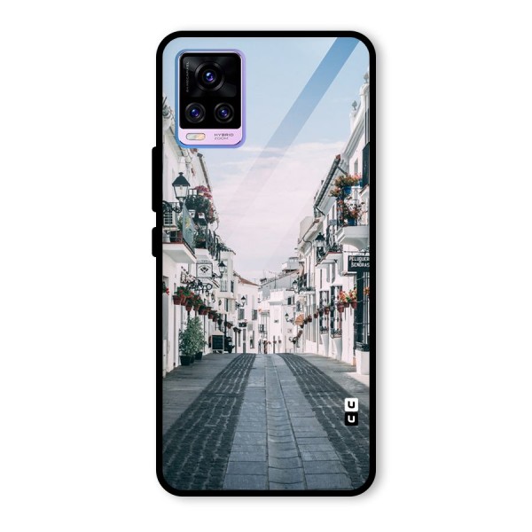 Aesthetic Street Glass Back Case for Vivo V20 Pro