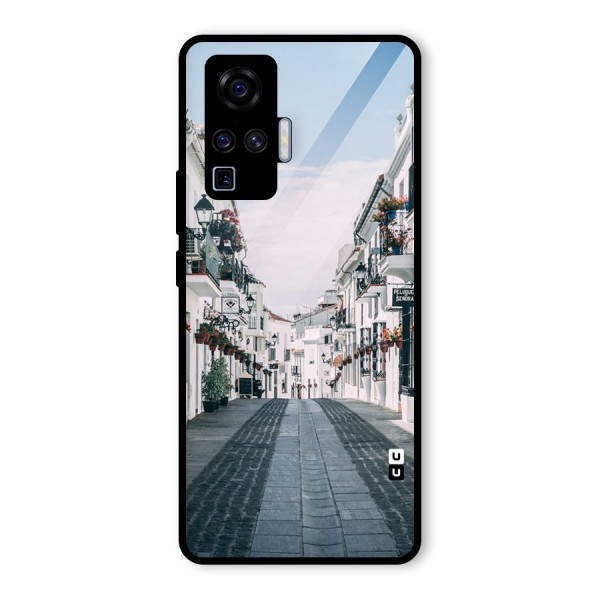 Aesthetic Street Glass Back Case for Vivo X50 Pro