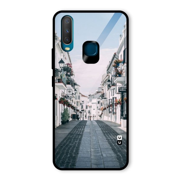 Aesthetic Street Glass Back Case for Vivo Y12