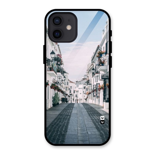 Aesthetic Street Glass Back Case for iPhone 12