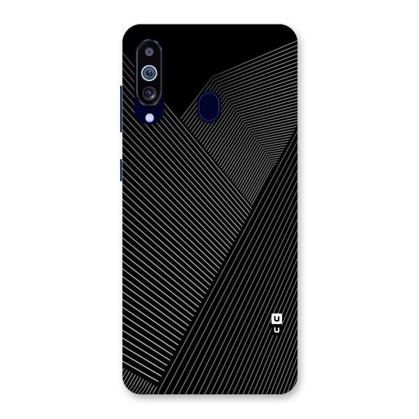 Aesthetic White Stripes Back Case for Galaxy A60