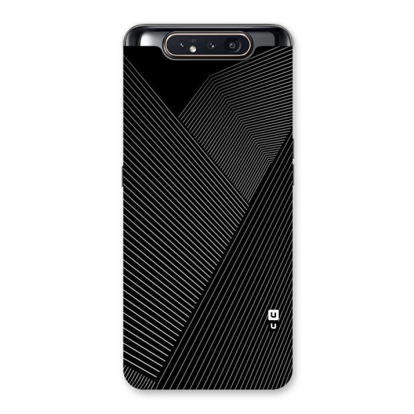 Aesthetic White Stripes Back Case for Galaxy A80