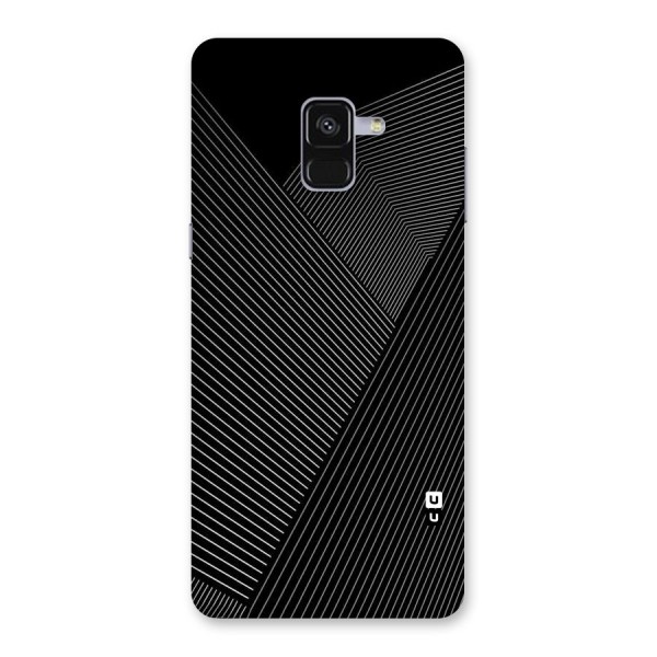 Aesthetic White Stripes Back Case for Galaxy A8 Plus