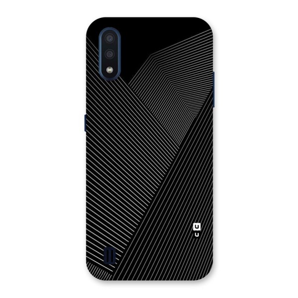 Aesthetic White Stripes Back Case for Galaxy M01