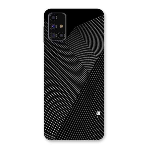 Aesthetic White Stripes Back Case for Galaxy M31s