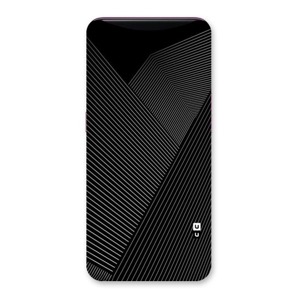 Aesthetic White Stripes Back Case for Oppo Find X