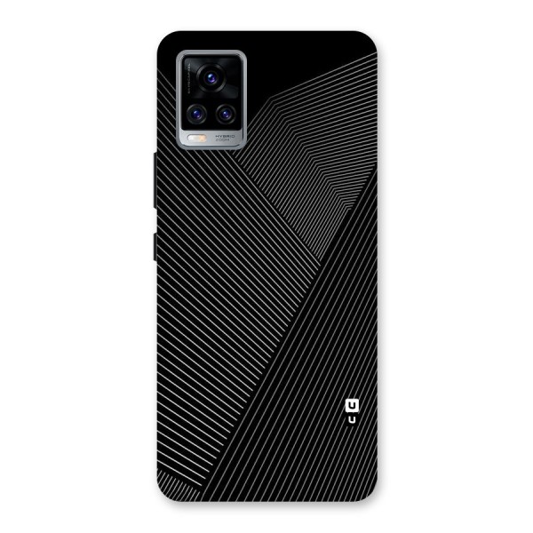 Aesthetic White Stripes Back Case for Vivo V20 Pro