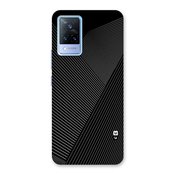 Aesthetic White Stripes Back Case for Vivo V21 5G