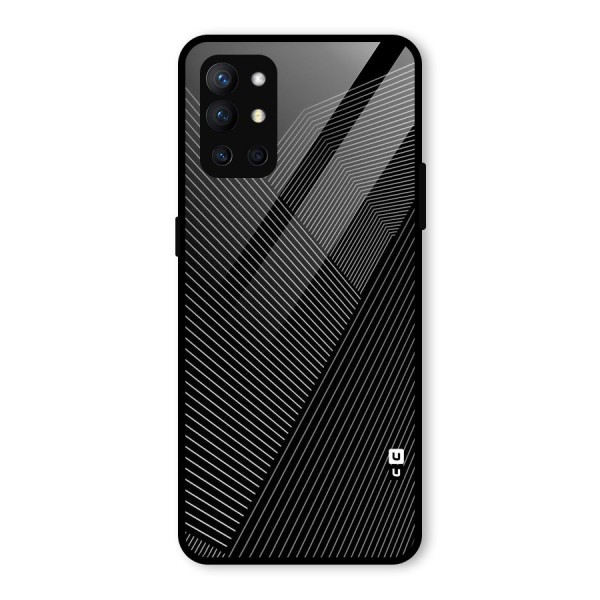 Aesthetic White Stripes Glass Back Case for OnePlus 9R