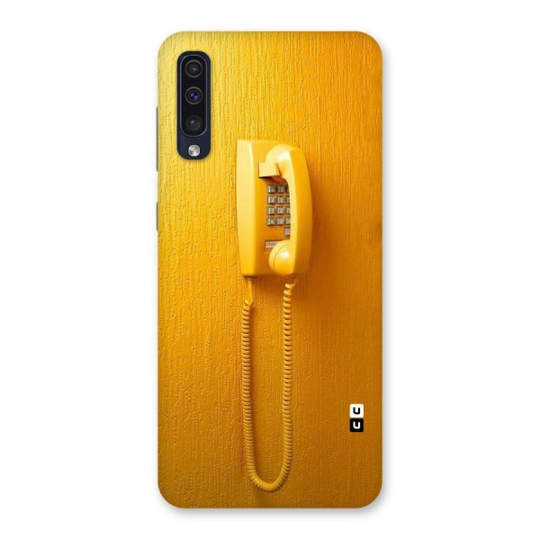 Aesthetic Yellow Telephone Back Case for Galaxy A50