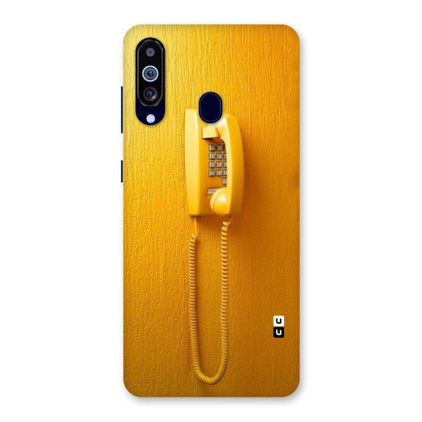 Aesthetic Yellow Telephone Back Case for Galaxy A60