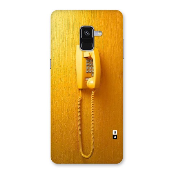 Aesthetic Yellow Telephone Back Case for Galaxy A8 Plus