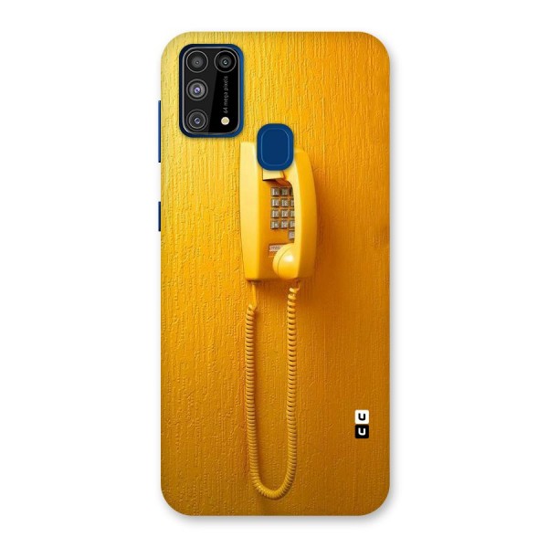 Aesthetic Yellow Telephone Back Case for Galaxy F41