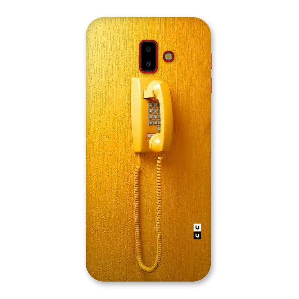 Aesthetic Yellow Telephone Back Case for Galaxy J6 Plus