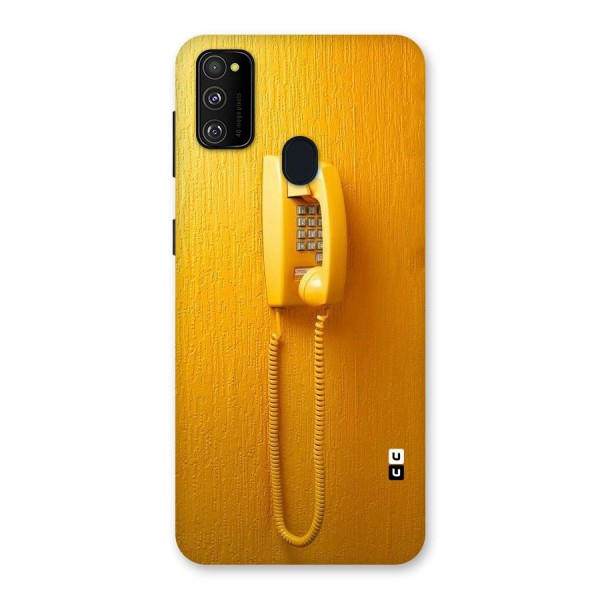 Aesthetic Yellow Telephone Back Case for Galaxy M21