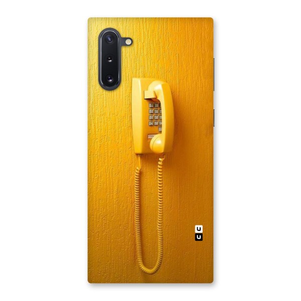 Aesthetic Yellow Telephone Back Case for Galaxy Note 10