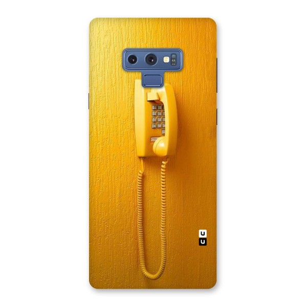 Aesthetic Yellow Telephone Back Case for Galaxy Note 9