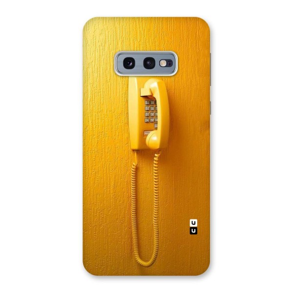 Aesthetic Yellow Telephone Back Case for Galaxy S10e