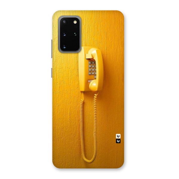 Aesthetic Yellow Telephone Back Case for Galaxy S20 Plus